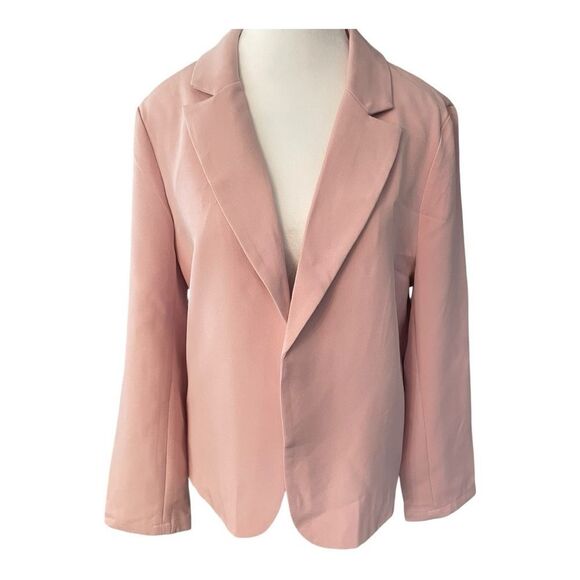 Allegra K Blush Pink Women's Blazer - Picture 1 of 6